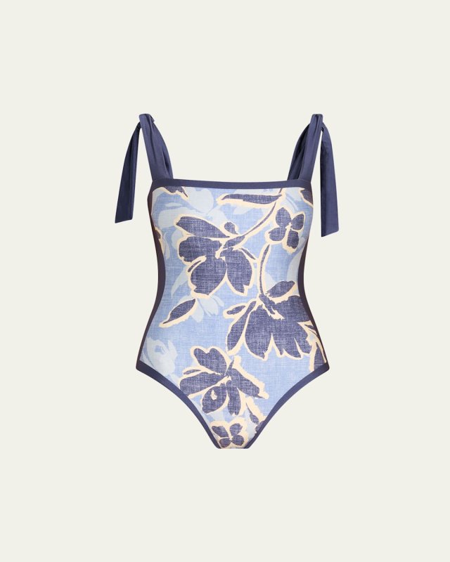 Bow-Strap One-Piece Swimsuit